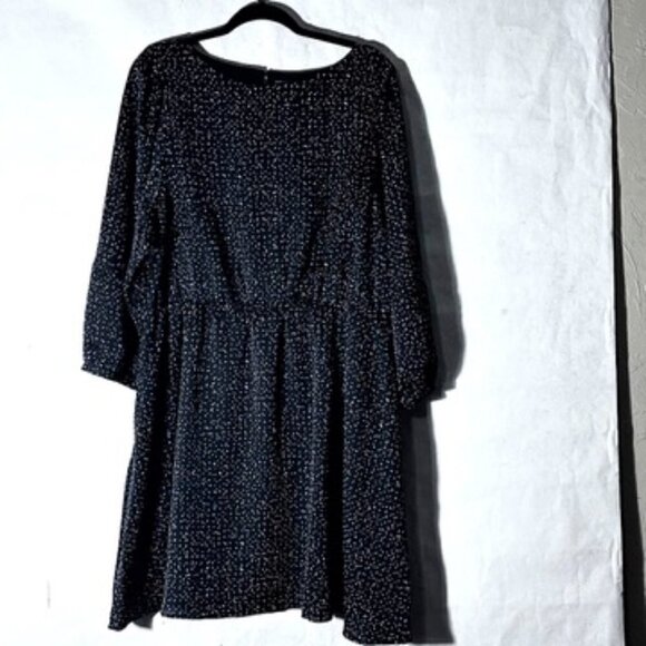 Gap Dress 2XL XXL Puffy Sleeves Mini Dress Festive NWT Black Cute Sexy - Picture 3 of 6